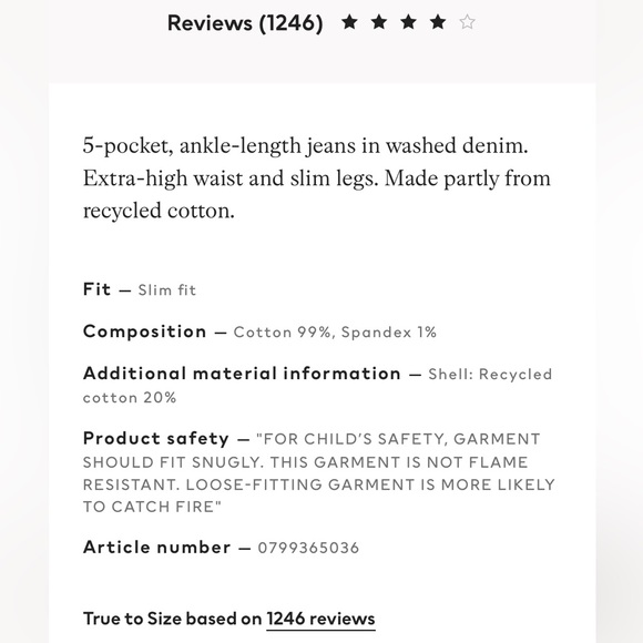 Vintage Slim High Ankle Jean - Picture 3 of 4